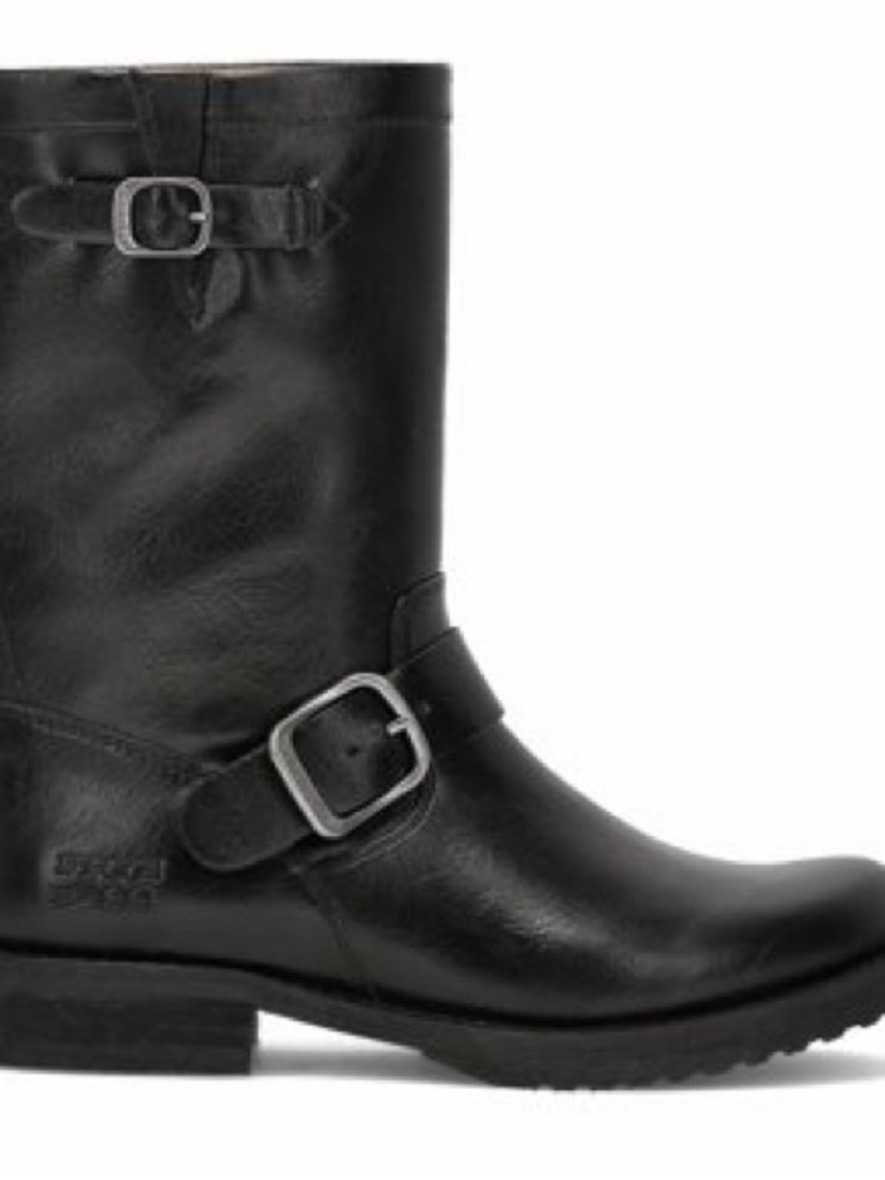Frye Leather Mid-Calf Buckle Boots
